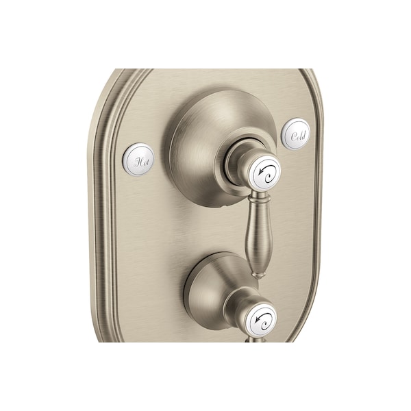 Posi-Temp(R) With Diverter Tub/Shower Valve Only Brushed Nickel
